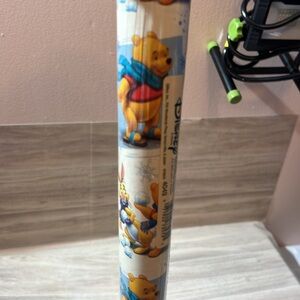 Vintage Disney "Winnie the Pooh" The Finishing Touch Gift Wrapping Paper 35sqft